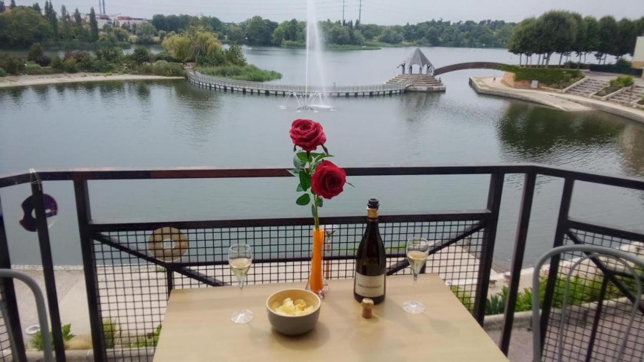 Vue Exceptionnelle Sur Le Lac Créteil Buitenkant foto